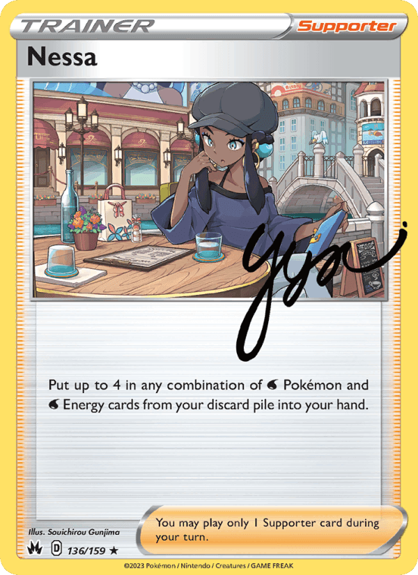 Nessa, card 136 from Crown Zenith