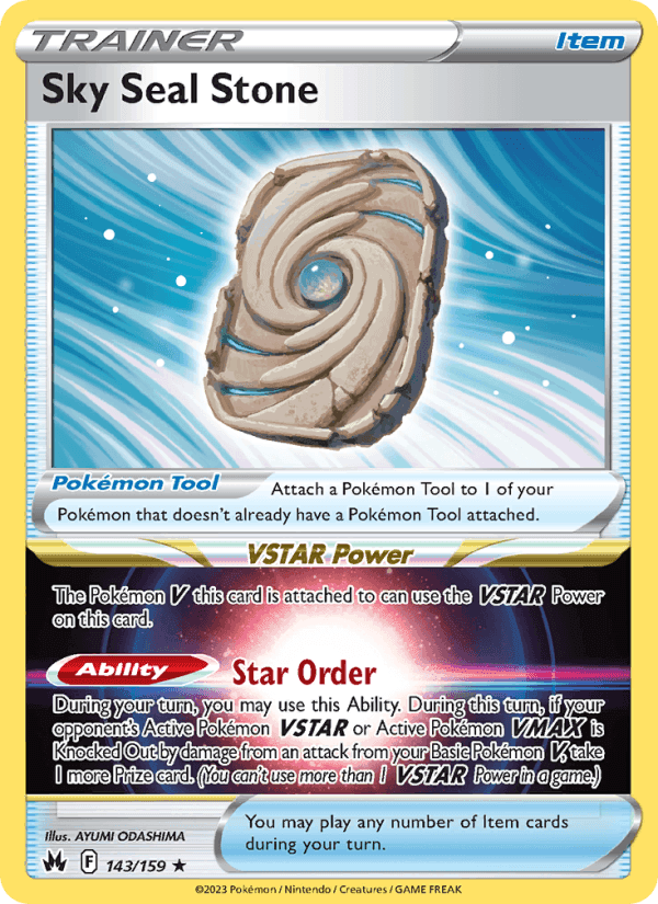 Sky Seal Stone, card 143 from Crown Zenith