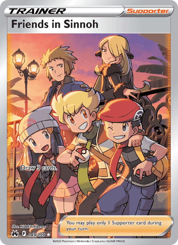 Friends in Sinnoh, card 149 from Crown Zenith