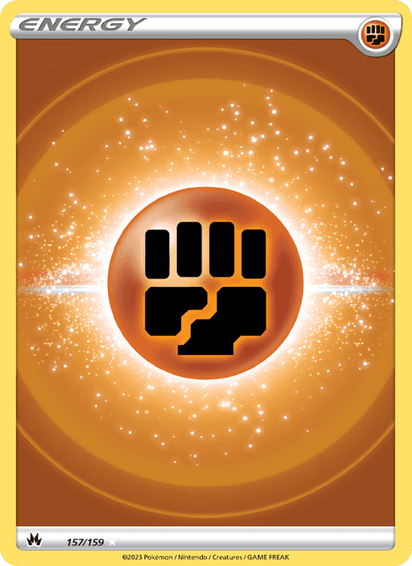 Fighting Energy, card 157 from Crown Zenith