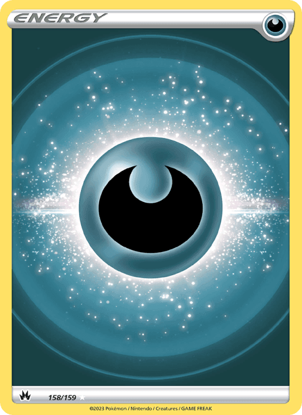 Darkness Energy, card 158 from Crown Zenith