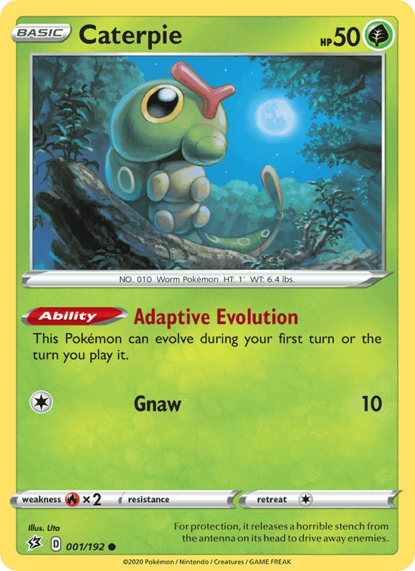 Caterpie, carte 1 de Rebel Clash