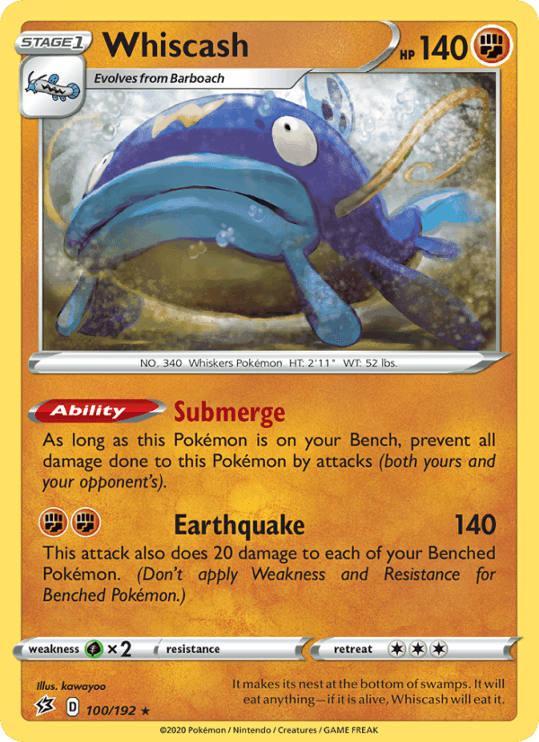 Whiscash, card 100 from Rebel Clash