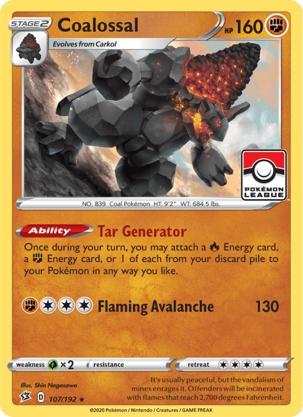 Coalossal, card 107 from Rebel Clash
