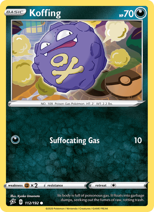 Koffing, card 112 from Rebel Clash