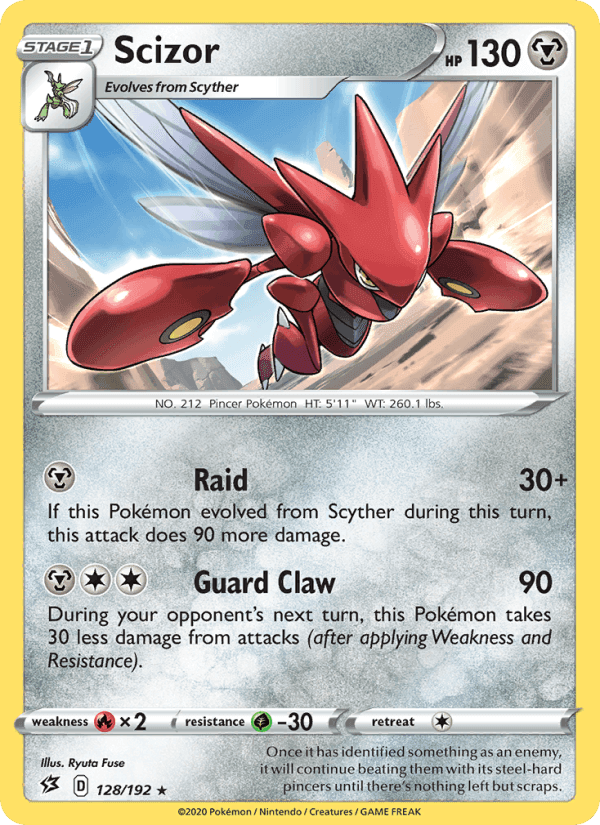 Scizor, card 128 from Rebel Clash