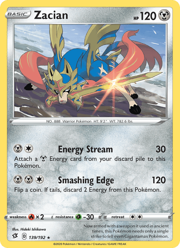 Zacian, card 139 from Rebel Clash
