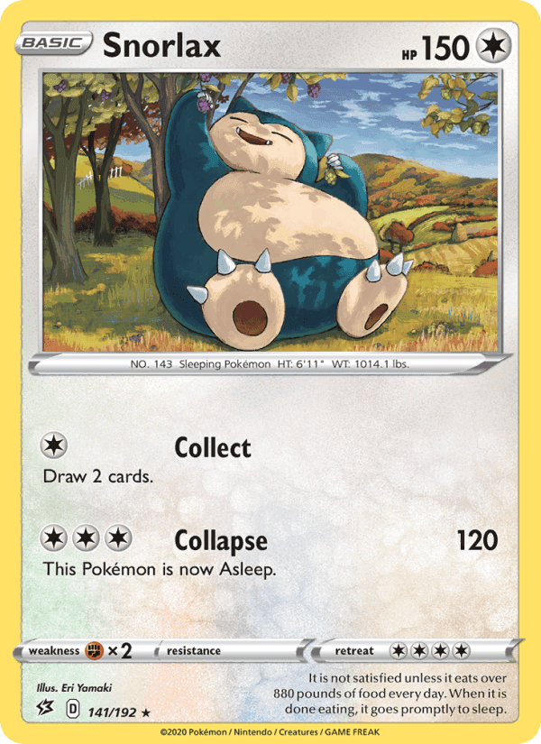 Rebel Clash の 141 番、Snorlax