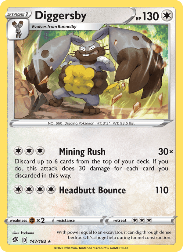 Diggersby, card 147 from Rebel Clash