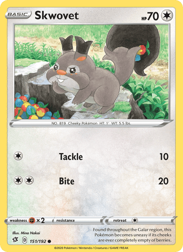 Skwovet, card 151 from Rebel Clash