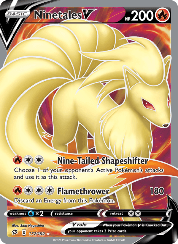 Rebel Clash の 177 番、Ninetales V