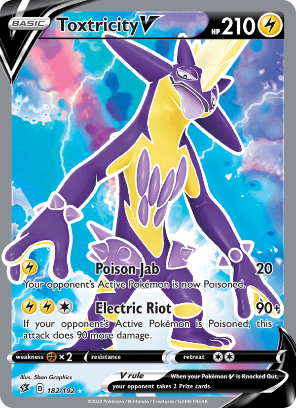 Toxtricity V, card 182 from Rebel Clash
