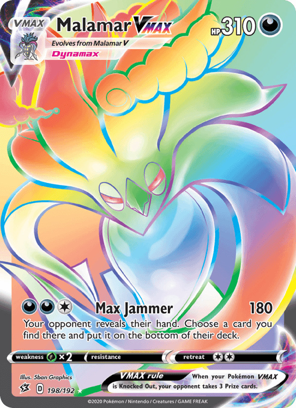 Malamar VMAX, card 198 from Rebel Clash