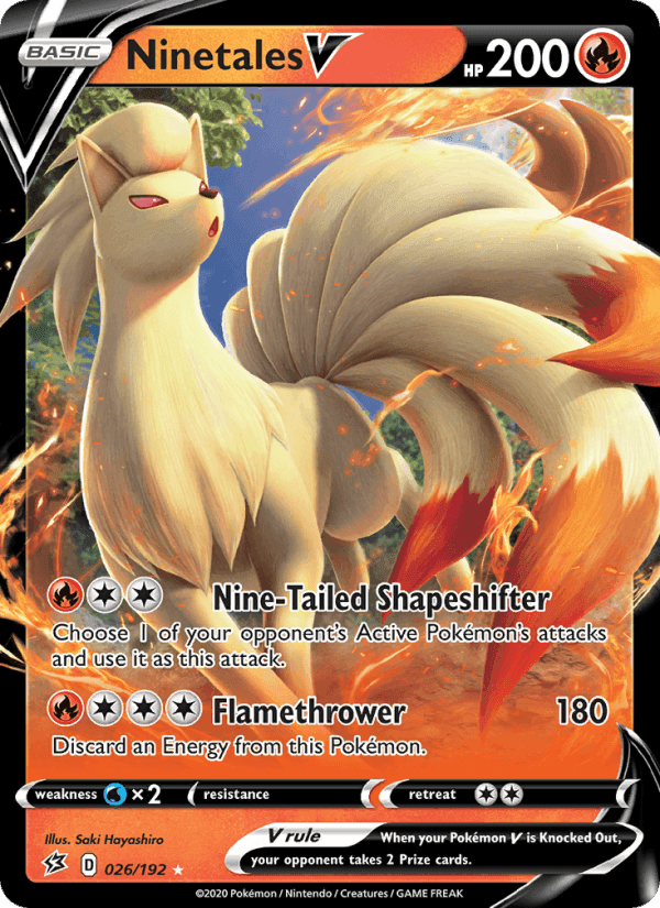 Rebel Clash の 26 番、Ninetales V