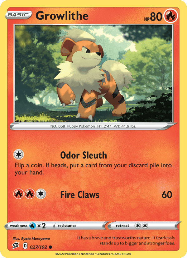 Rebel Clash の 27 番、Growlithe