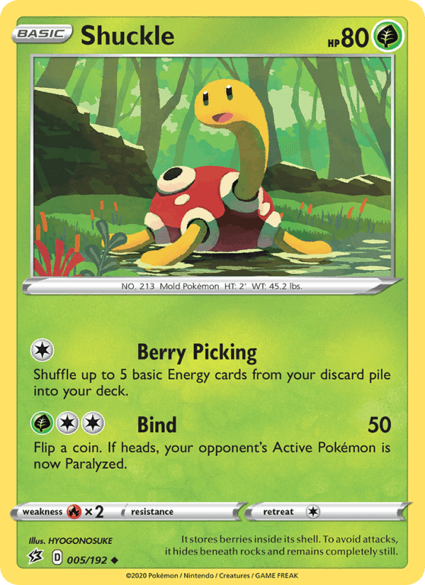Shuckle, card 5 from Rebel Clash