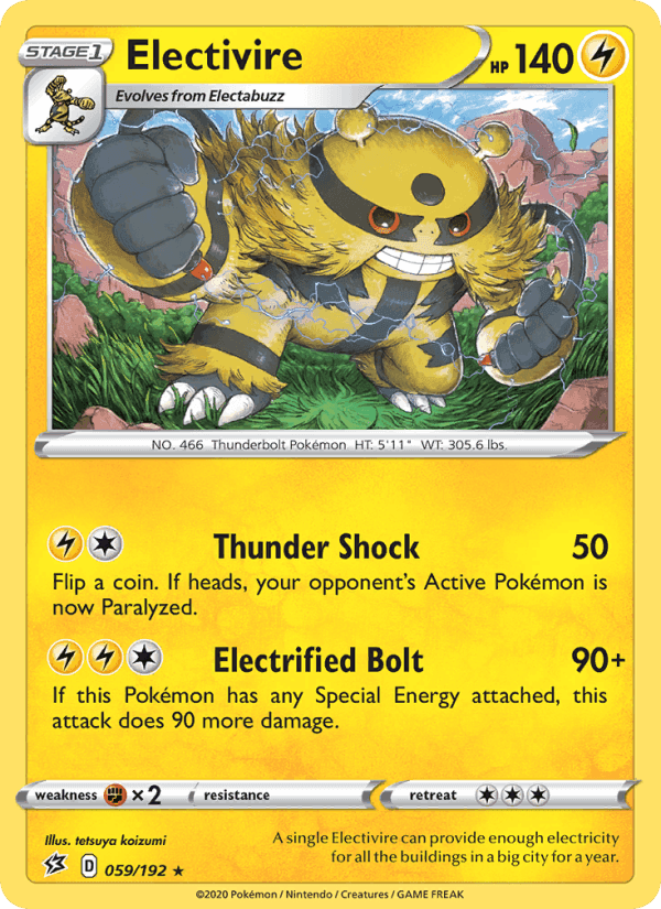 Rebel Clash の 59 番、Electivire