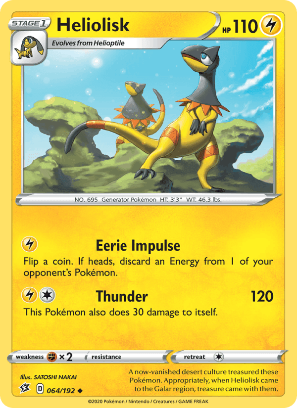 Heliolisk, card 64 from Rebel Clash