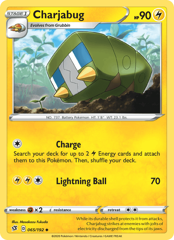 Charjabug, card 65 from Rebel Clash