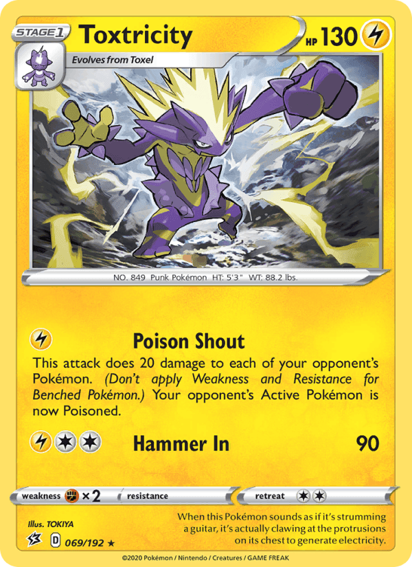 Toxtricity, card 69 from Rebel Clash