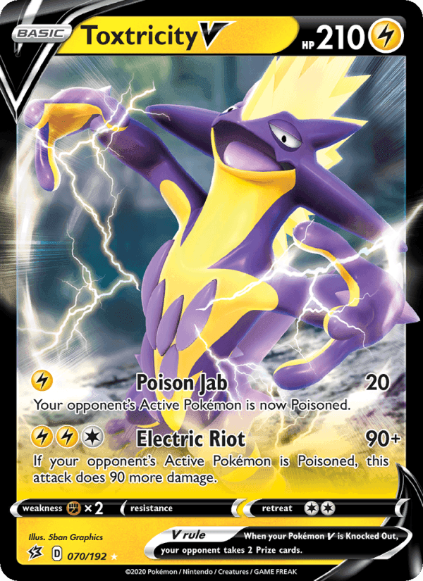Toxtricity V, card 70 from Rebel Clash
