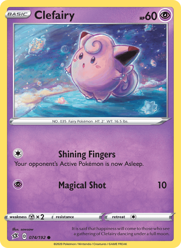 Clefairy, card 74 from Rebel Clash