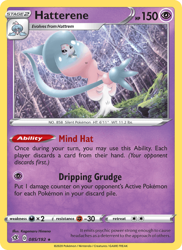 Hatterene, card 85 from Rebel Clash