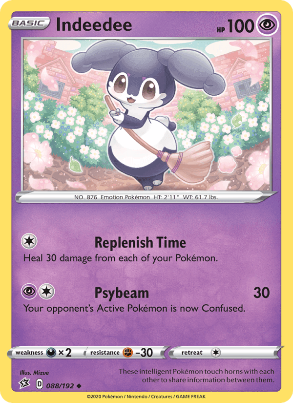 Indeedee, card 88 from Rebel Clash