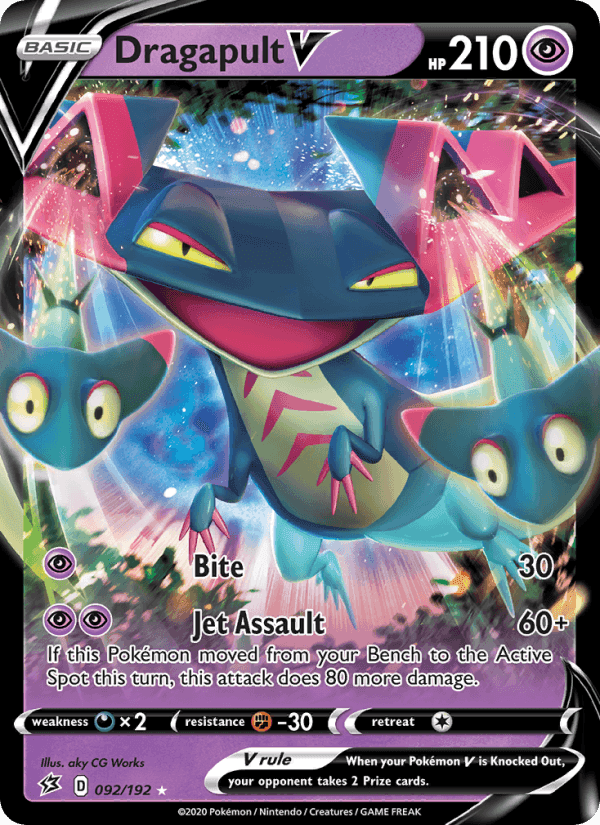 Dragapult V, card 92 from Rebel Clash