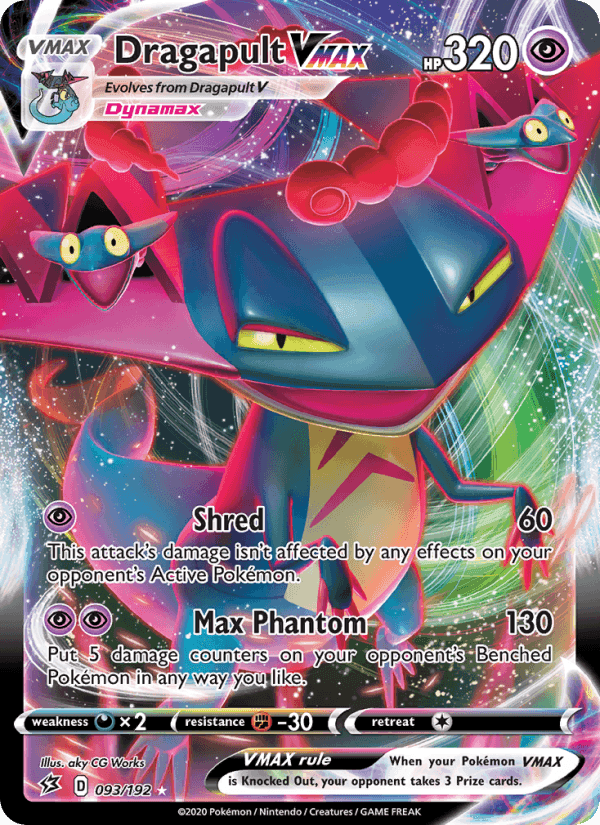 Dragapult VMAX, card 93 from Rebel Clash