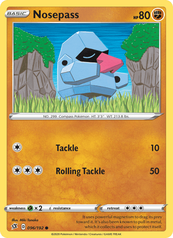 Nosepass, card 96 from Rebel Clash