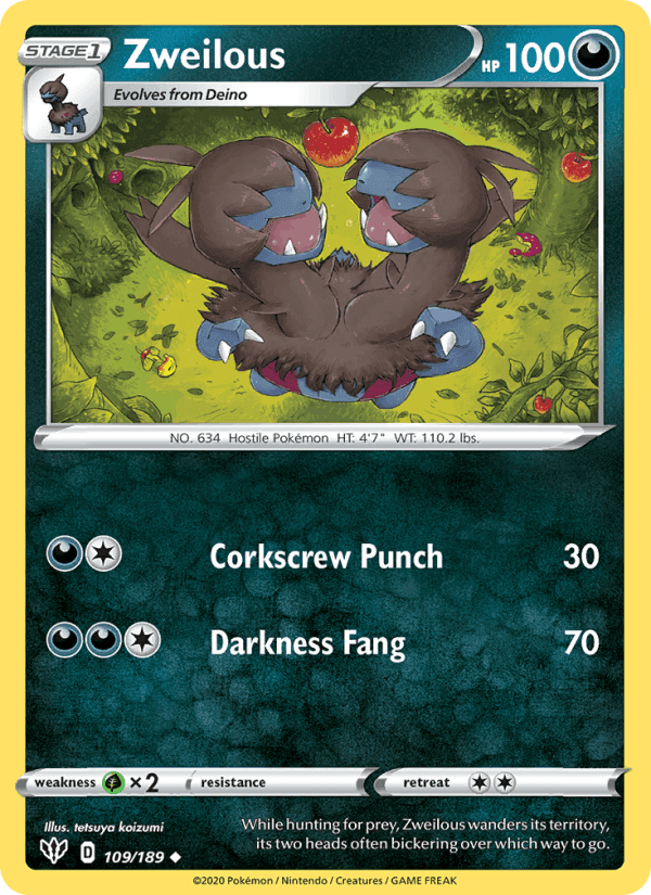 Zweilous, card 109 from Darkness Ablaze