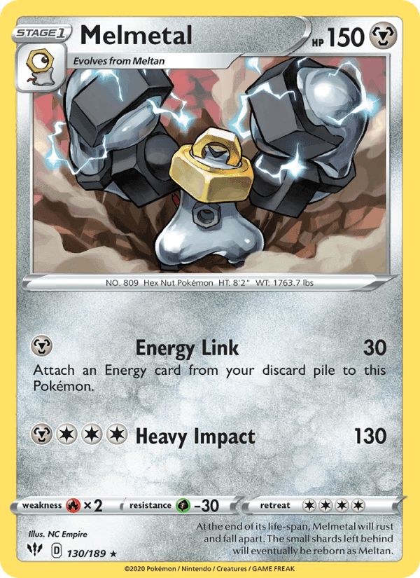 Melmetal, card 130 from Darkness Ablaze
