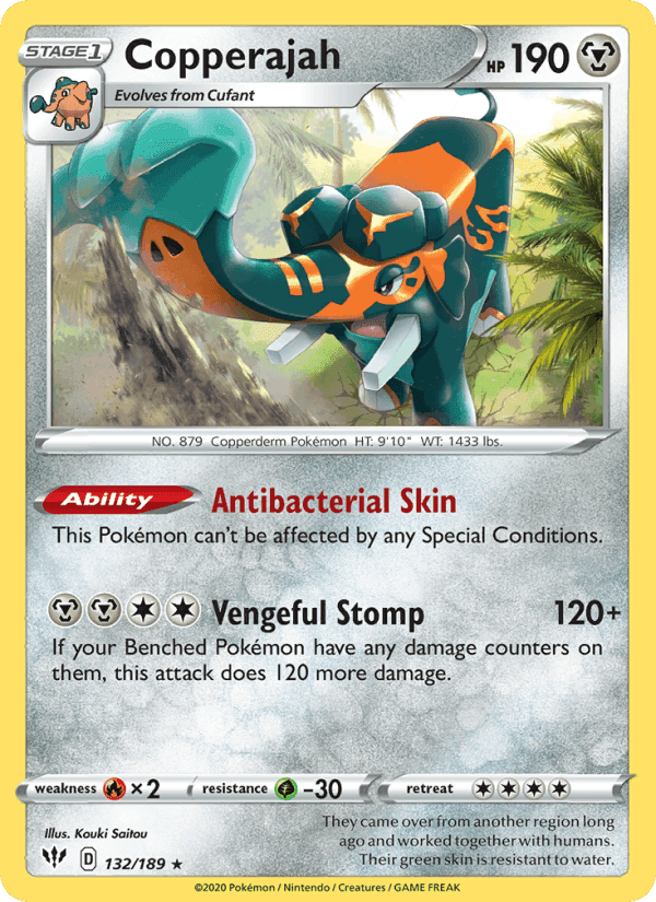 Copperajah, card 132 from Darkness Ablaze