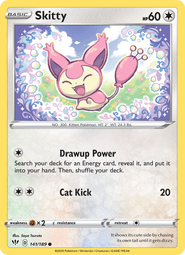 Skitty, card 141 from Darkness Ablaze