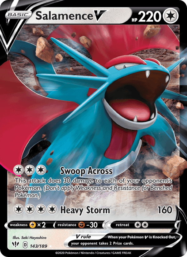 Darkness Ablaze の 143 番、Salamence V