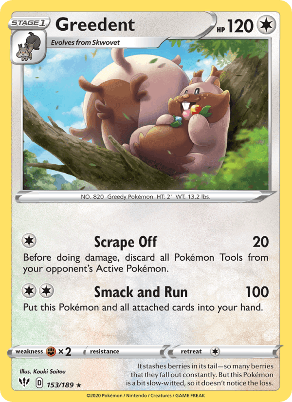 Greedent, card 153 from Darkness Ablaze