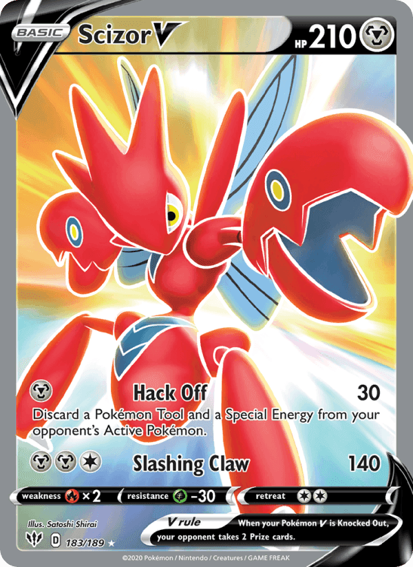 Darkness Ablaze の 183 番、Scizor V
