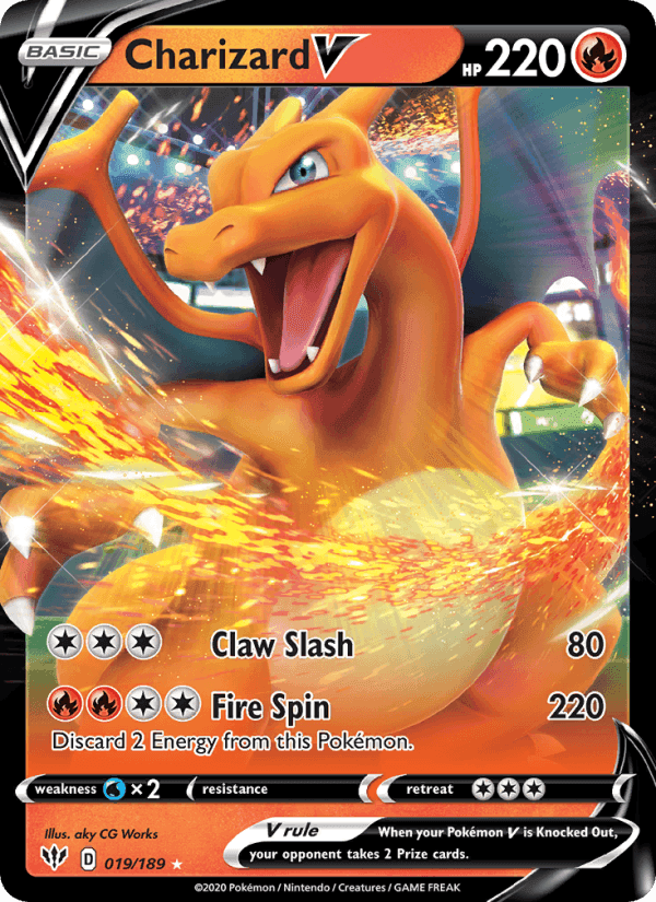 Darkness Ablaze の 19 番、Charizard V