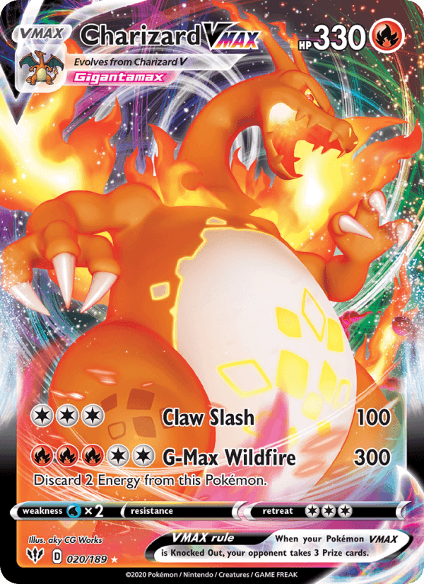Darkness Ablaze の 20 番、Charizard VMAX
