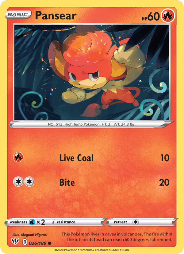 Pansear, card 26 from Darkness Ablaze