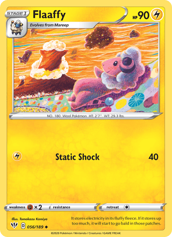 Flaaffy, card 56 from Darkness Ablaze