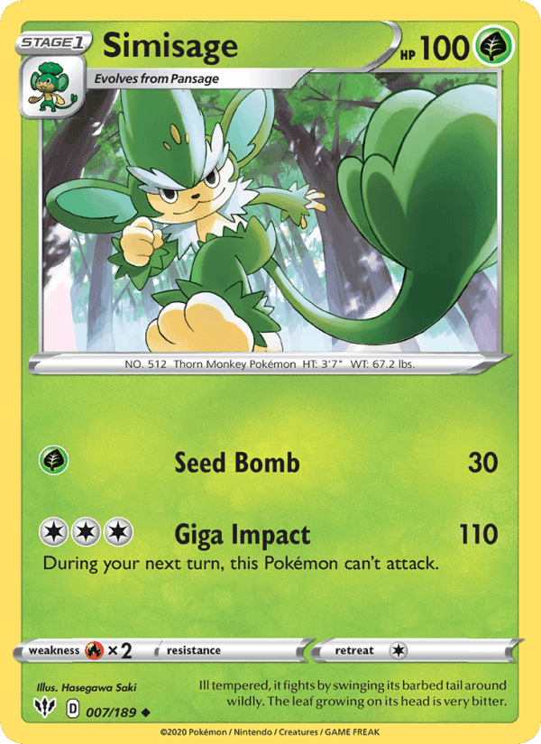 Simisage, carte 7 de Darkness Ablaze