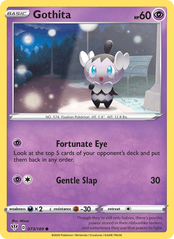Gothita, card 73 from Darkness Ablaze