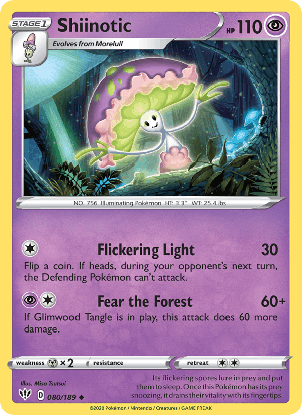 Shiinotic, card 80 from Darkness Ablaze