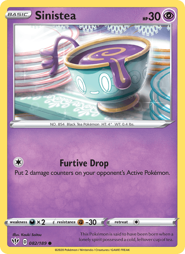 Sinistea, card 82 from Darkness Ablaze