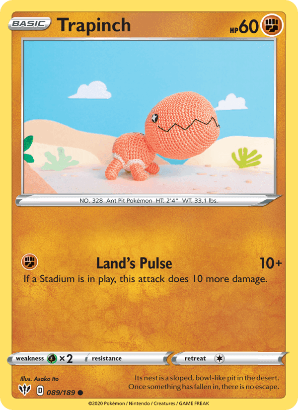 Trapinch, card 89 from Darkness Ablaze