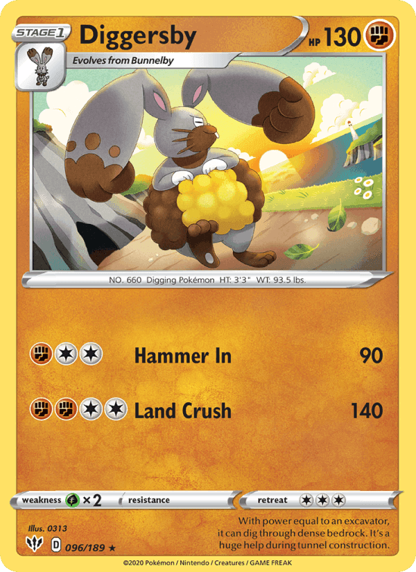 Diggersby, card 96 from Darkness Ablaze