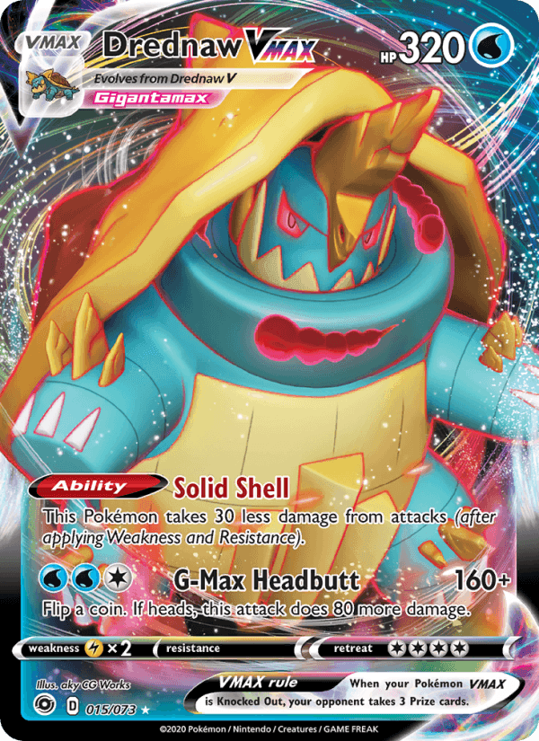 Drednaw VMAX, card 15 from Champion's Path