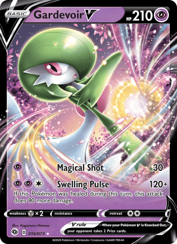 Gardevoir V, card 16 from Champion's Path
